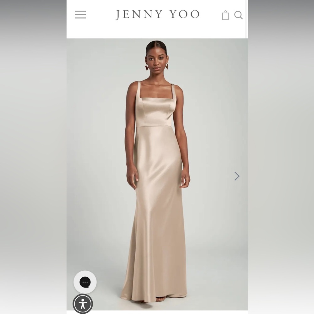 Jenny Yoo Ariana Dress, Pale Gold